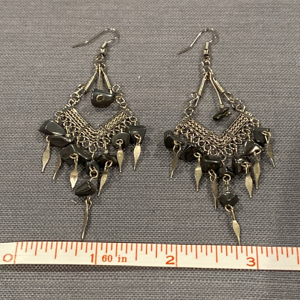 Sterling silver chandelier earrings